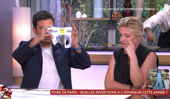 Captibulle sur le plateau de C à Vous : reportage TV France 5
